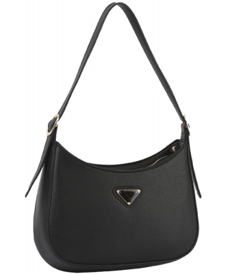 Smooth Chic Curve Shoulder Bag DXV-0202-MW BLACK